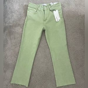 ZARA crop flare jeans NWT